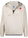 COMME DES GARÇONS PLAY ZIP-FRONT PULLOVER HOODED JACKET