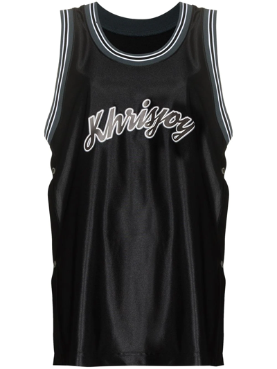 Khrisjoy Logo-print Tank Top In Black