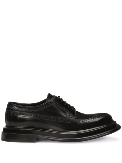 Dolce & Gabbana Lace-up Brogues In Black