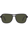 Ray Ban State Side Green Aviator Unisex Sunglasses 0rb4356 654531 58 In Black