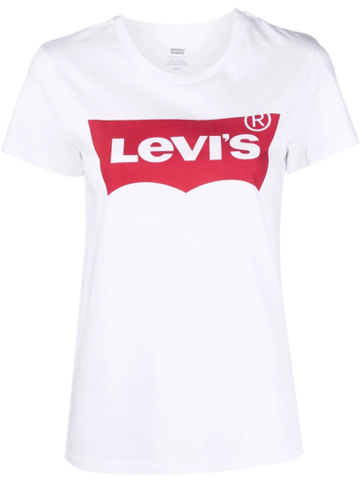 Levi's Logo-print Cotton T-shirt In White