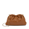 Mansur Gavriel Cloud Mini Chain Clutch Crossbody Bag In Camel