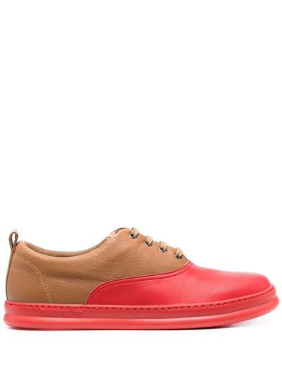 Camper Runner Four Two Tone Sneakers In Red