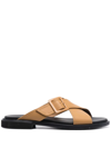 CAMPER EDY LEATHER SANDALS