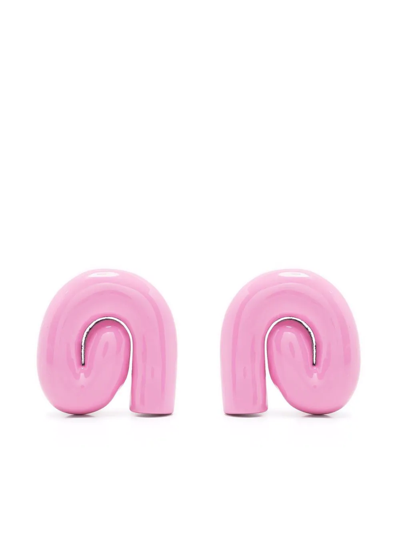 Uncommon Matters Nimbus Chunky-swirl Earrings In Pink