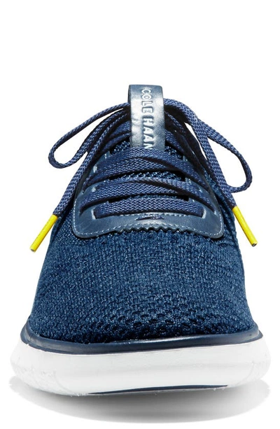 Cole Haan Generation Zerogrand Stitchlite Sneaker In Marine /white