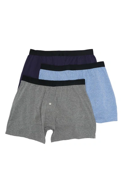 Nordstrom Rack 3-pack Boxer Briefs In Navy-charcoal-blue