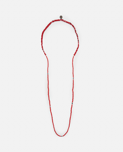 Mikia Bandana Necklace In Red