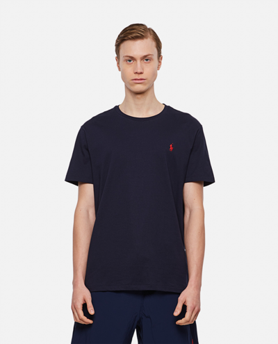 Polo Ralph Lauren Cotton T-shirt In Blu Scuro