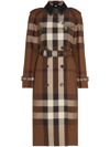 BURBERRY VINTAGE CHECK DOUBLE-BREASTED TRENCH COAT