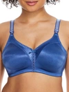 Bali Double Support Wire-free Bra In Classic Chambray