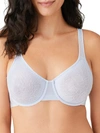 Wacoal All Edge Underwire Lace Bra In Arctic Ice