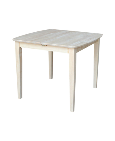International Concepts Table With Butterfly Extension In Ivory