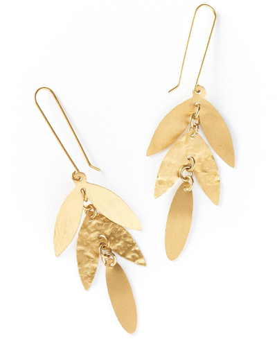 Matr Boomie Women's Chameli Drop Earrings In Medium Yellow