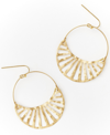 Matr Boomie Women's Abhaya Hoop Earrings In Medium Yellow