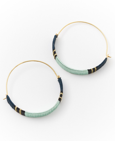 Matr Boomie Women's Kaia Hoop Earrings In Blue