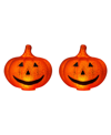 Mr. Halloween Jack-o-lantern Lights, Set Of 2 In Orange