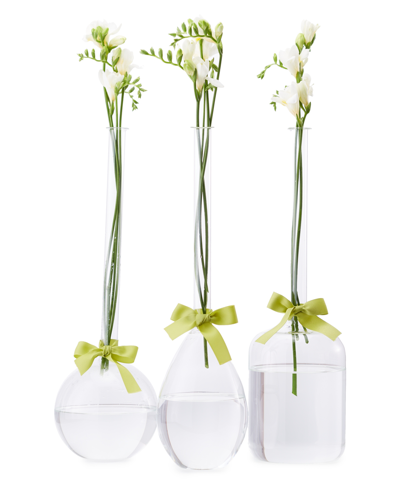 Two's Company Sleek And Chic Vase Trio