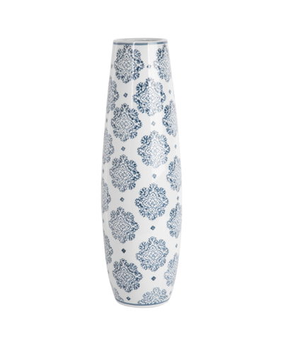 Home Essentials Print Vase, 15" In Blue