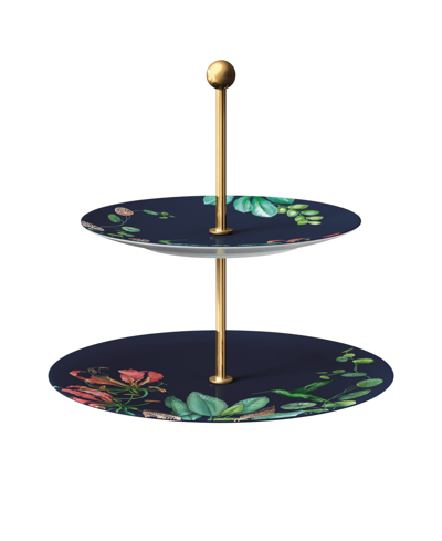 Villeroy & Boch Avarua 2 Tier Server In Blue Multi