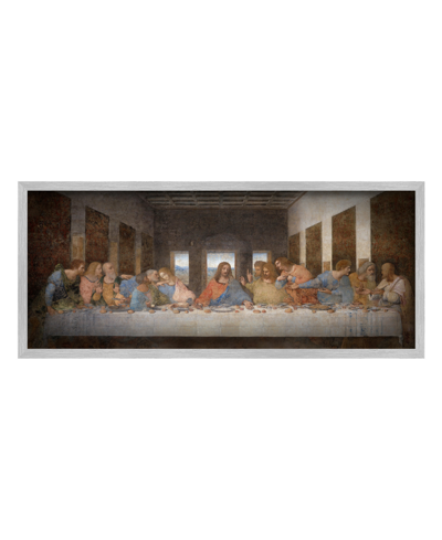 Stupell Industries Da Vinci The Last Supper Religious Classical Painting Gray Farmhouse Rustic Framed Giclee Texturized In Multi-color