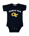 Two Feet Ahead Infant Boys And Girls Navy Georgia Tech Yellow Jackets Arch & Logo Bodysuit In Navy