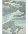 Bb Rugs Energy Lm101 3'6" X 5'6" Area Rug In Aqua