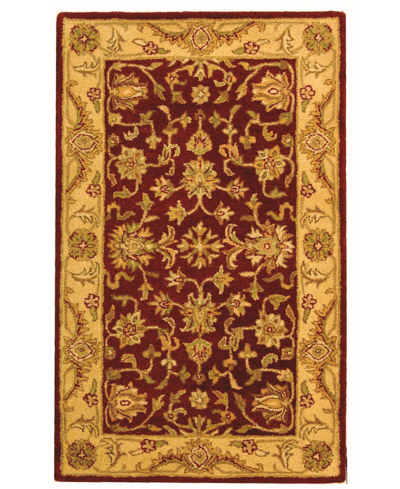 Safavieh Antiquity At312 Red And Gold 3' X 5' Area Rug