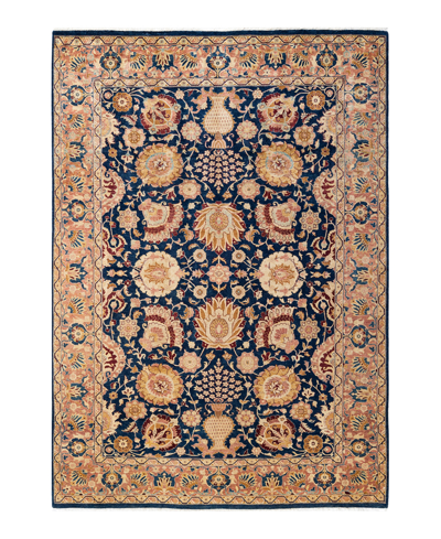 Adorn Hand Woven Rugs Mogul M1071 6'1" X 8'10" Area Rug In Blue
