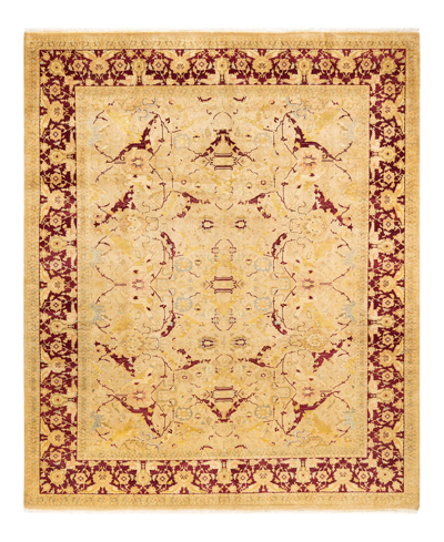 Adorn Hand Woven Rugs Mogul M14031 8'2" X 10'1" Area Rug In Yellow