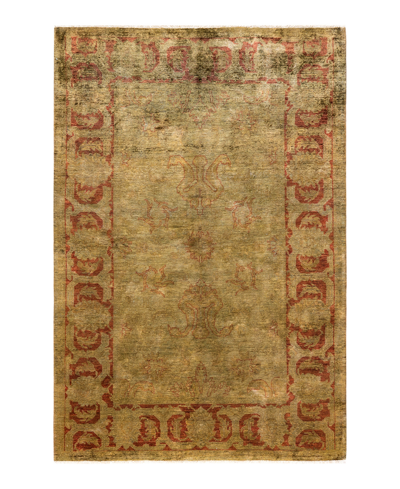 Adorn Hand Woven Rugs Vibrance M17218 6'1" X 8'2" Area Rug In Green