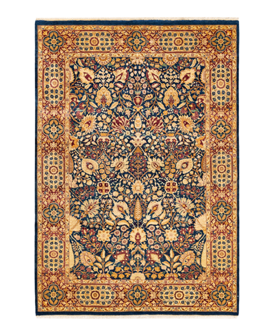 Adorn Hand Woven Rugs Mogul M113572 6'1" X 9' Area Rug In Blue