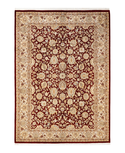 Adorn Hand Woven Rugs Mogul M139486 6'1" X 8'7" Area Rug In Red