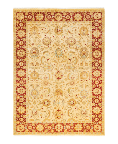 Adorn Hand Woven Rugs Mogul M1418 6'2" X 8'10" Area Rug In Ivory