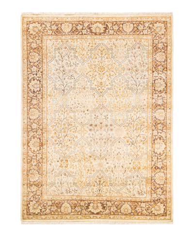 Adorn Hand Woven Rugs Mogul M148223 4'3" X 5'10" Area Rug In Ivory