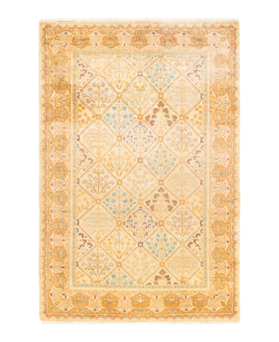 Adorn Hand Woven Rugs Mogul M15038 4'2" X 6'5" Area Rug In Ivory
