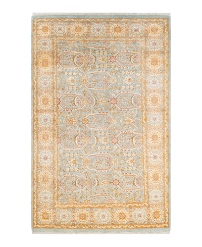 Adorn Hand Woven Rugs Mogul M152151 4'1" X 6'6" Area Rug In Mist