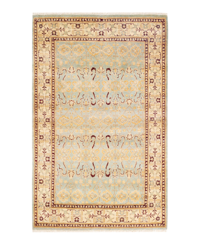 Adorn Hand Woven Rugs Mogul M152153 4'1" X 6'8" Area Rug In Mist