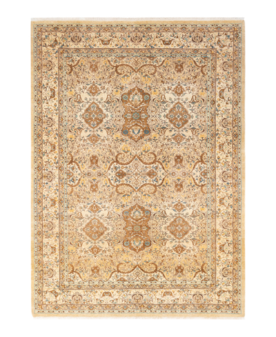 Adorn Hand Woven Rugs Mogul M159895 6'4" X 8'10" Area Rug In Yellow