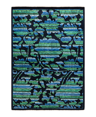 Adorn Hand Woven Rugs Arts Crafts M175974 4'2" X 6' Area Rug In Black