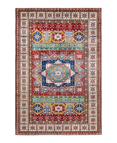 Adorn Hand Woven Rugs Tribal M18291 6'10" X 10'7" Area Rug In Red