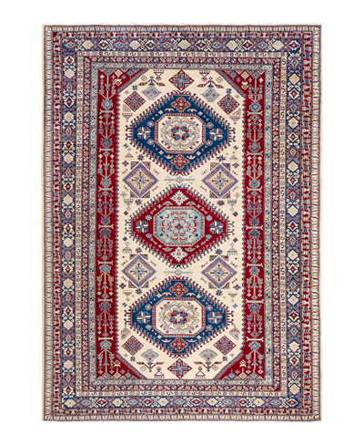 Adorn Hand Woven Rugs Tribal M185170 7'3" X 10'2" Area Rug In Ivory
