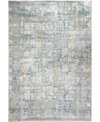 Bb Rugs Charm Cha-01 Gray, Gold 8'6" X 11'6" Area Rug In Gray/ Blue