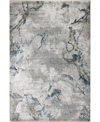 Bb Rugs Charm Cha-01 Gray, Gold 8'6" X 11'6" Area Rug In Gray/ Blue