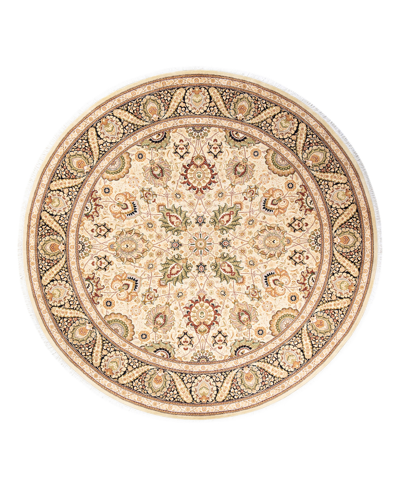 Adorn Hand Woven Rugs Mogul M1550 9'1" X 9'1" Round Area Rug In Beige