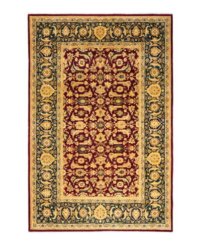 Adorn Hand Woven Rugs Mogul M14035 6'1" X 9'4" Area Rug In Red