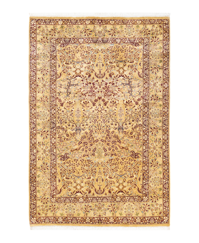Adorn Hand Woven Rugs Mogul M14954a 4'7" X 6'10" Area Rug In Yellow