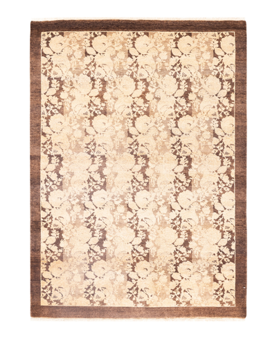 Adorn Hand Woven Rugs Mogul M1530 4'3" X 5'10" Area Rug In Brown