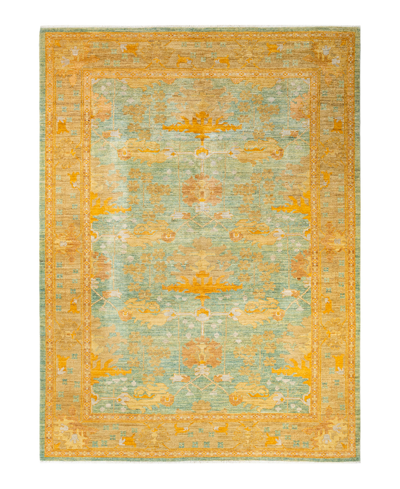 Adorn Hand Woven Rugs Arts Crafts M15731 8'1" X 11'1" Area Rug In Green