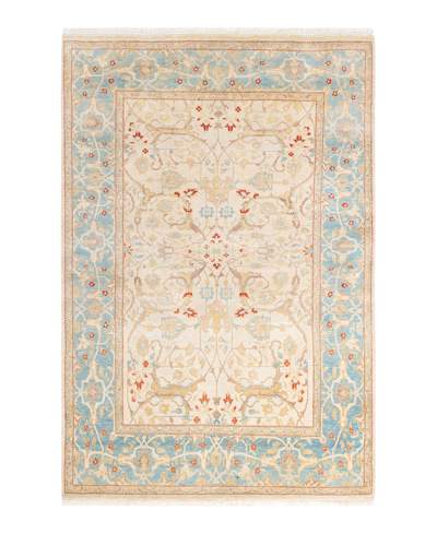 Adorn Hand Woven Rugs Mogul M162290 4'1" X 6'2" Area Rug In Ivory